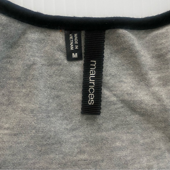 Maurices Lace Overlay Two-Toned Stretch Racerback Tank Top M - Picture 7 of 11